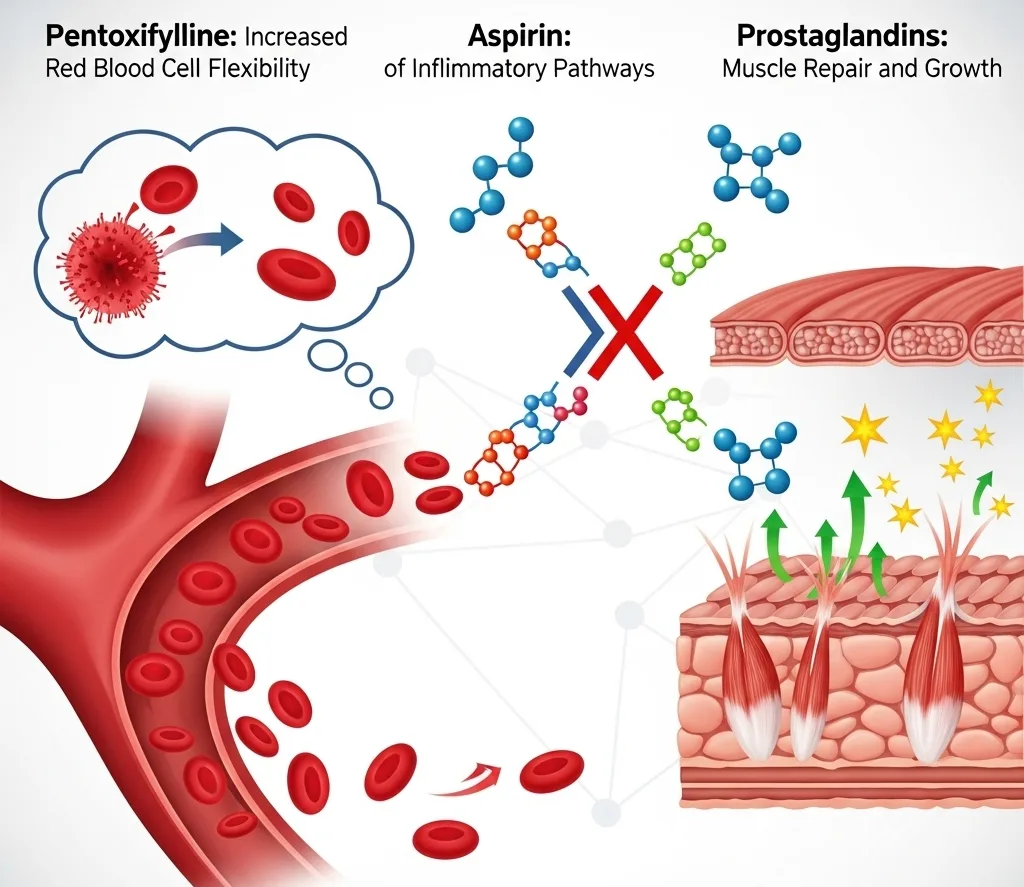 Pentoxifilina vs. Aspirina: Uma Questão de Mecanismos - Featured image for article about steroid education