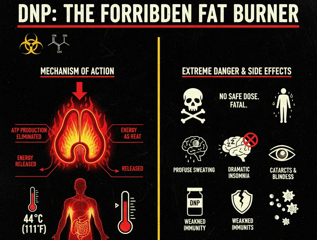 DNP (2,4-Dinitrofenol): O Queimador de Gordura Mais Perigoso - Featured image for article about steroid education