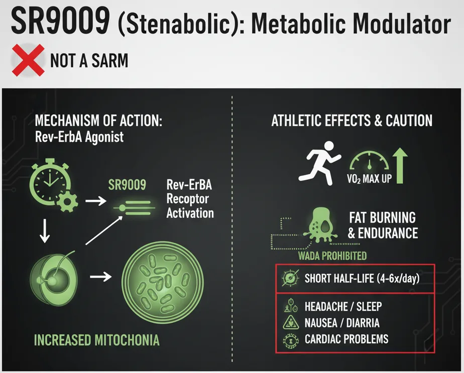 SR9009 (Stenabolic): Um Modulador Metabólico, Não um SARM - Featured image for article about steroid education
