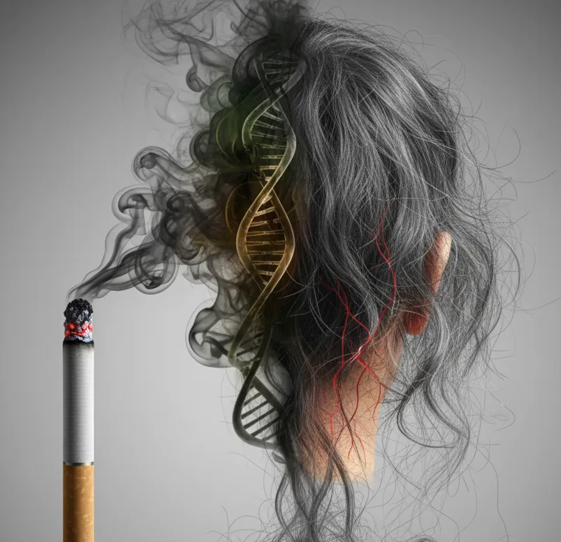 A Ligação Entre Tabagismo e Queda de Cabelo: Uma Meta-análise de 2024 - Featured image for article about steroid education