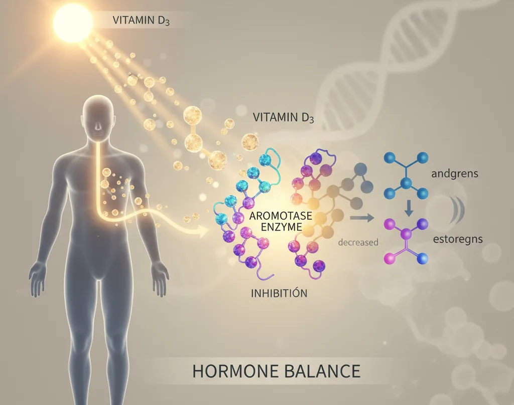 A Vitamina do Sol e o Equilíbrio do Estrogênio: Desvendando o Papel da Vitamina D3 na Inibição da Aromatase - Featured image for article about steroid education