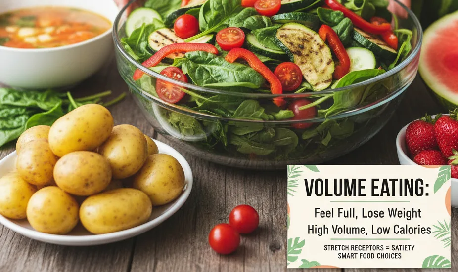 Scienza della Sazietà: Come l'Alimentazione ad Alto Volume Sblocca una Perdita di Peso Sostenibile - Featured image