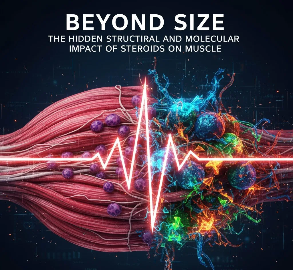 O Impacto Estrutural e Molecular Oculto dos Esteroides no Músculo - Featured image for article about steroid education