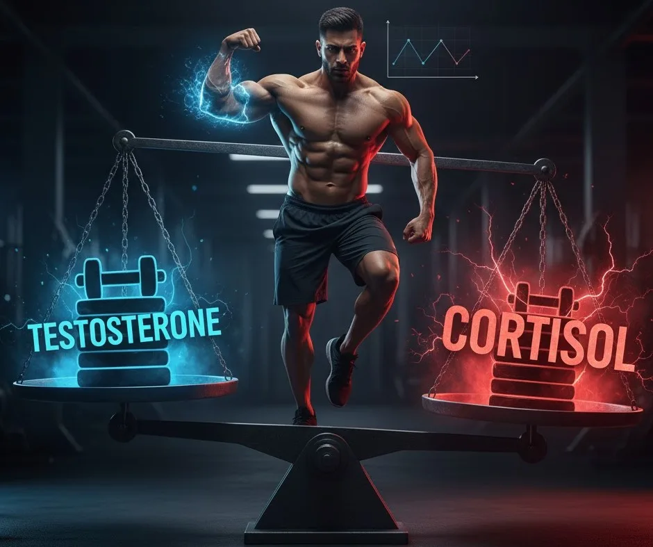 La Battaglia Silenziosa: Testosterone VS. Cortisolo - Featured image for article about steroid education