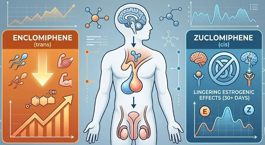 Selective Boosting: Is Enclomiphene the "Cleaner" Choice for Athletes? - Featured image for article about steroid education